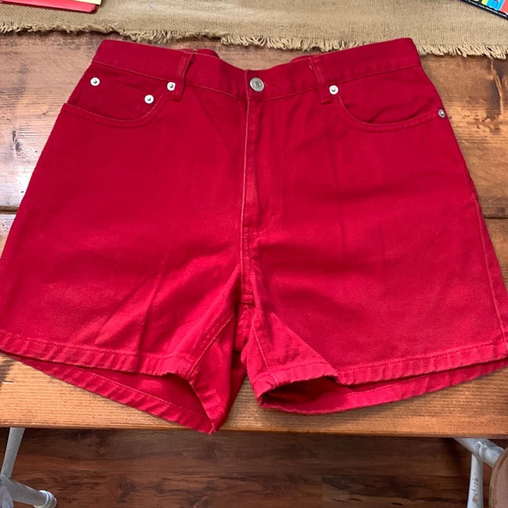 Y2K Tommy Hilfiger red women’s jean shorts size 8